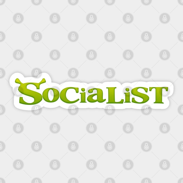 Socialist - Shrek Funny Political Sticker by Football from the Left